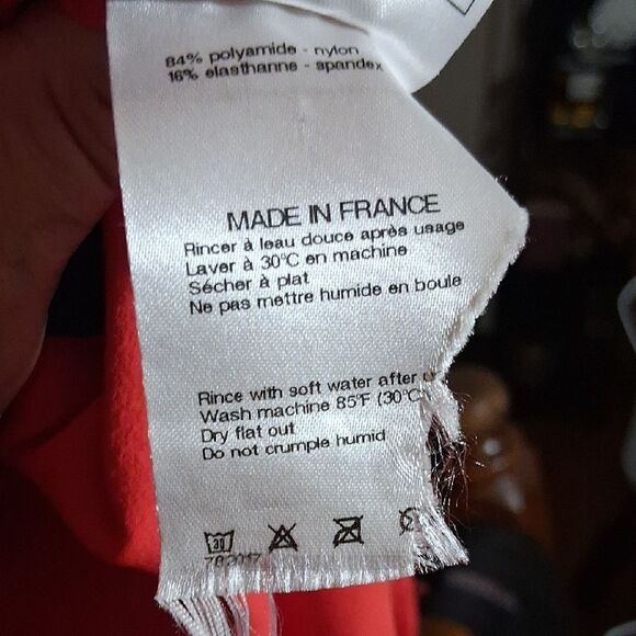 CHANEL Orange Tank Top with Navy and Yellow Accents Size 36 EURO - Picture 16 of 16